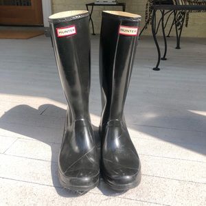 Hunter High Gloss Black Rain Boot